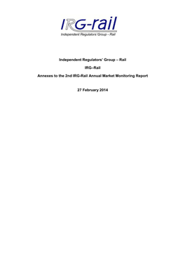 IRG-Rail (14) 2A - Annexes to the Annual Market Monitoring Report