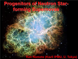 Progenitors of Neutron Star-Forming Supernovae