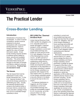 The Practical Lender