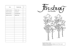 Tree Checklist