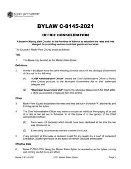 Bylaw C-8145-2021