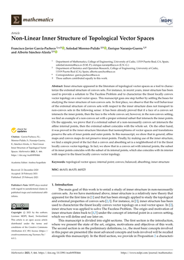 Non-Linear Inner Structure of Topological Vector Spaces