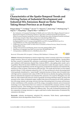 Characteristics of the Spatio-Temporal Trends and Driving Factors of Industrial Development and Industrial SO2 Emissions Based O