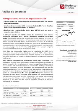 Análise De Empresas 23/02/2017