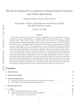 Recent Developments in Radioactive Charged-Particle Emissions