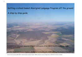 Getting a School-Based Aboriginal Language Program Off the Ground
