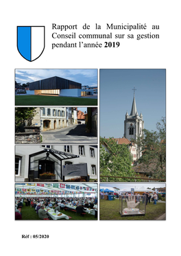 Rapport De La Municipalité Au Conseil Communal Sur Sa Gestion Pendant L’Année 2019