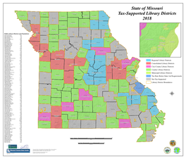 Public Library Districts and Populations Breckenridge L I V I N Gston Brookfield Adair County Public Library 25,607 St