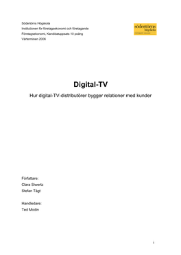 Hur Digital-TV-Distributörer Bygger Relationer Med Kunder