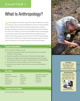 What Is Anthropology?