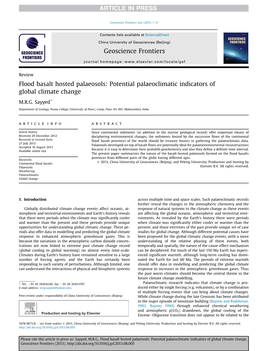 Flood Basalt Hosted Palaeosols: Potential Palaeoclimatic Indicators of Global Climate Change