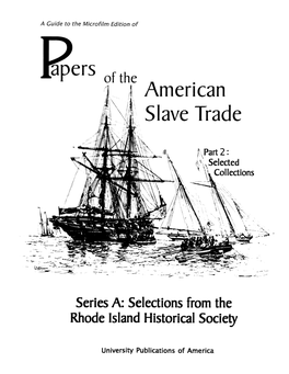 Papers of the American Slave Trade