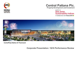 Central Pattana Plc. Property Development and Investment