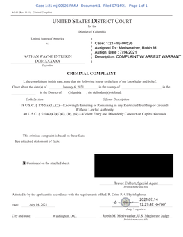 Criminal Complaint