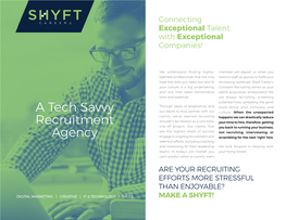 A Tech Savvy Recruitment Agency