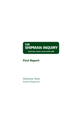 SHIPMAN INQUIRY Chairman: Dame Janet Smith DBE