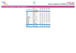 Horaires De La Ligne 927S