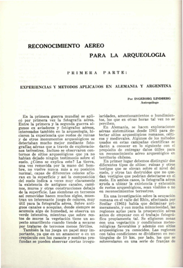 Reconocimiento Aereo Para La Arqueologia