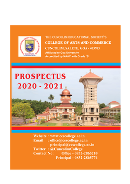 Prospectus 2020 - 2021