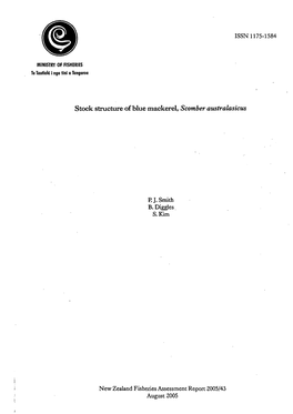 Stock Structure of Blue Mackerel, Scomber Australasicus