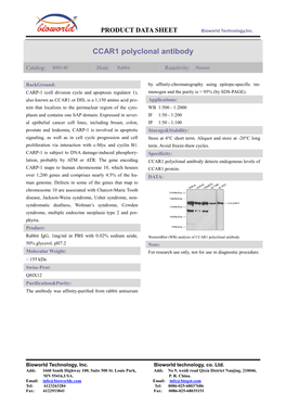 CCAR1 Polyclonal Antibody