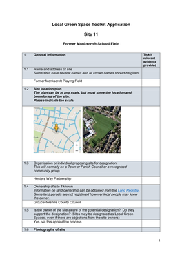 Local Green Space Toolkit Application Site 11