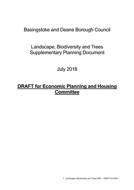 Basingstoke and Deane Borough Council Landscape, Biodiversity