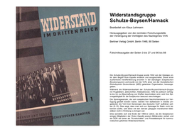 Widerstandsgruppe Schulze-Boysen/Harnack