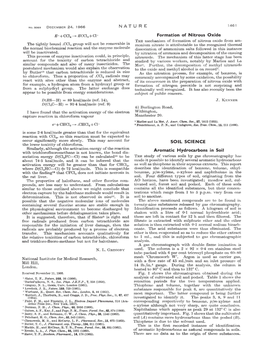 Formation of Nitrous Oxide