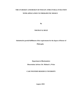 The Un-Design and Design of Insulin: Structural Evolution