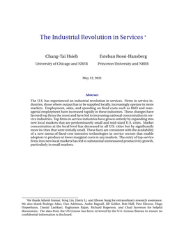 The Industrial Revolution in Services *