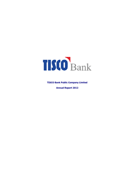 TISCO Bank Public Company Limited Annual Report 2012