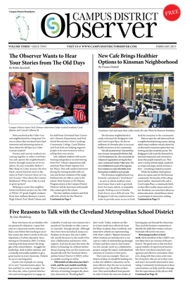 The Observer Wants to Hear Your Stories from the Old Days Five Reasons to Talk with the Cleveland Metropolitan School District