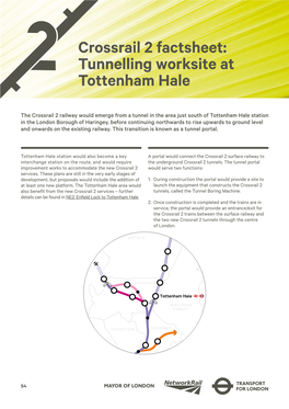 Tottenham Hale Station in the London Borough of Haringey, Before Continuing Northwards to Rise Upwards to Ground Level and Onwards on the Existing Railway