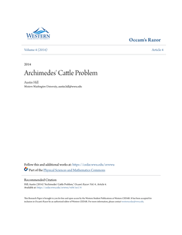 Archimedes' Cattle Problem