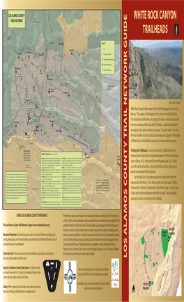 F White Rock Canyon Trailheads Los Alamos Count Y Tr Ail Net W Ork Guide