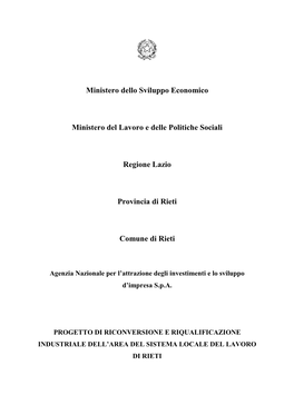 Accordo Di Programma Del 17 Dicembre 2014