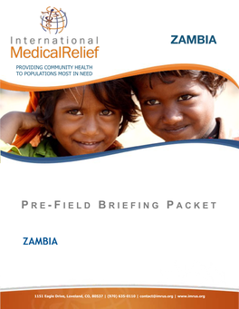 Zambia Briefing Packet