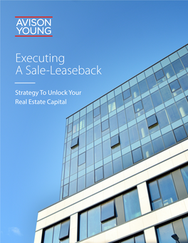 Executing a Sale-Leaseback