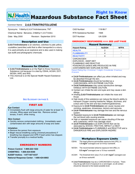 Hazardous Substance Fact Sheet