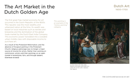 The Art Market in the Dutch Golden