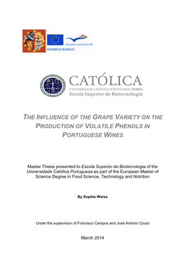 The Influence of the Grape Variety on the Production of Volatile Phenols in Portuguese Wines