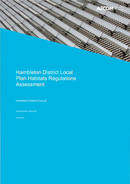 Hambleton District Local Plan Habitats Regulations Assessment