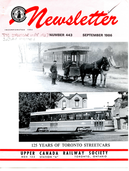 125 Years of Toronto Streetcars