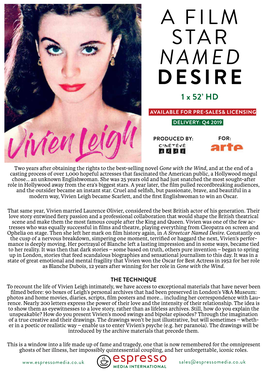 A FILM STAR NAMED DESIRE 1 X 52’ HD