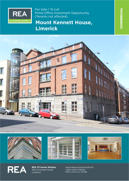 Mount Kennett House, Limerick to LET - Ground & First Floors