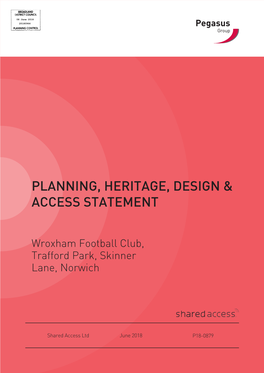 Planning, Heritage, Design & Access Statement