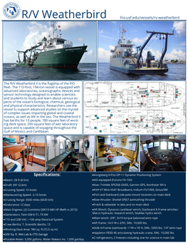 R/V Weatherbird Fio.Usf.Edu/Vessels/Rv-Weatherbird