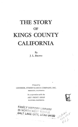 The Story Kings County California