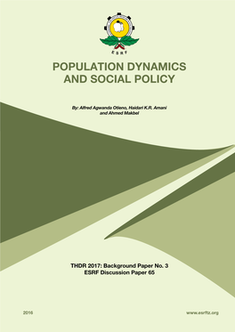 Population Dynamics and Social Policy